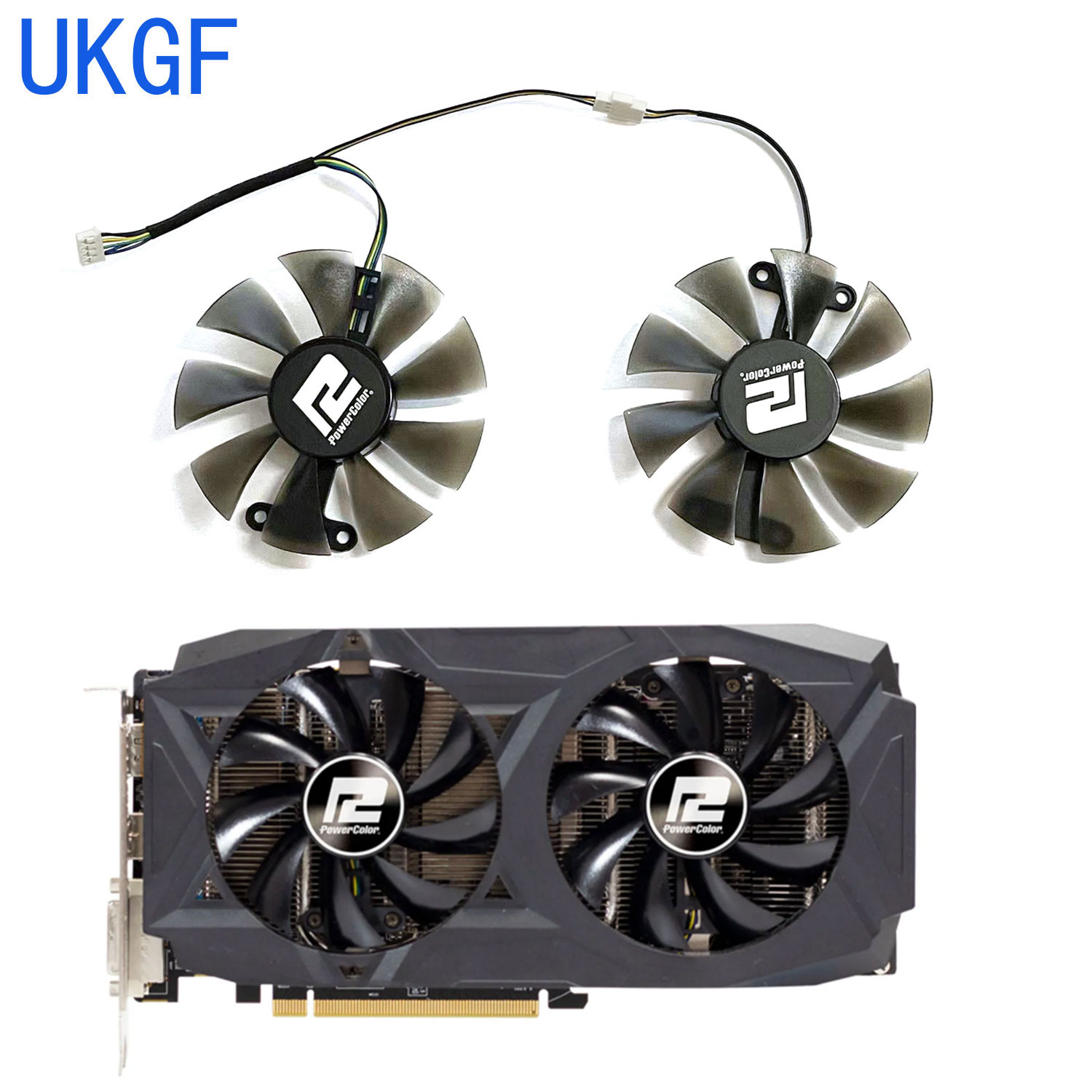 พัดลม DIY ใหม่ขนาด 85 มม. 4 พิ - Rx 580 8Gb 2048Sp Gpu บทวิจารณ์และราคา