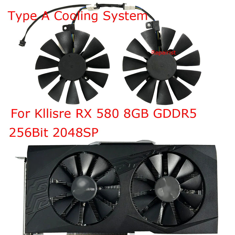 2ชิ้น/เซ็ต,พัดลมการ์ดแสดงผล,T1 - Rx 580 8Gb 2048Sp Gpu บทวิจารณ์และราคา