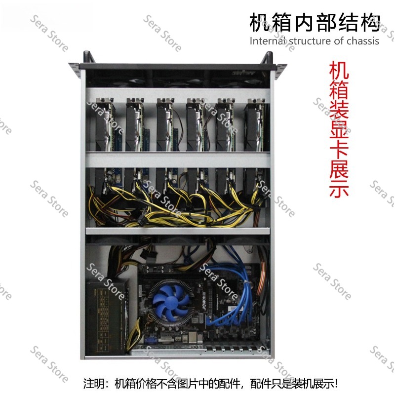 เคสคอมพิวเตอร์ 4U รองรับการ์ดจ - 8 Gpu 4U Server Chassis บทวิจารณ์และราคา